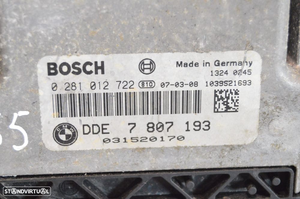 CENTRALINA ECU MOTOR MINI R57 CABRIO 1.6D 16V 109CV 9HZ 13617808454 7808454 DDE7808454 0281012722 R55 CLUBMAN R56 COOPER - 4