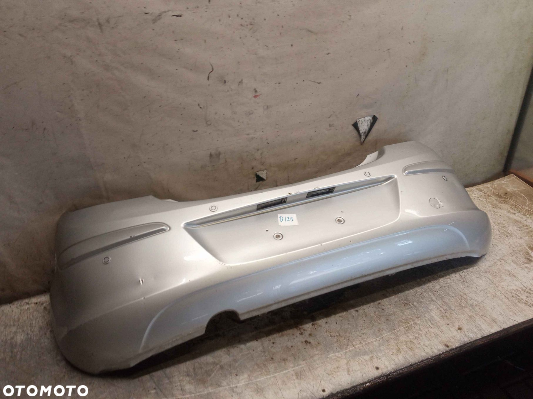 ^ ZDERZAK TYŁ TYLNY OPEL CORSA D Z157 Z176 SREBRNY PDC CZUJNIKI - 3