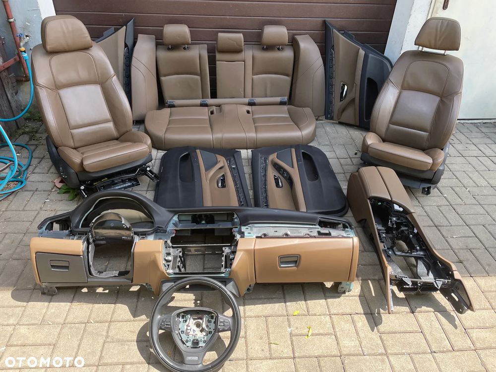 BMW 5 F10 LCI wnętrze INDIVIDUAL fotele komfort kanapa konsola zestaw