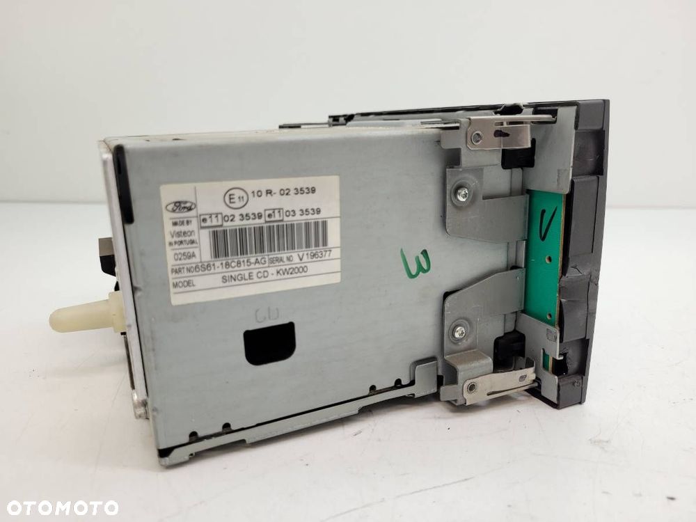 RADIO RADIOODTWARZACZ CD FORD FUSION 6S61-18C815-AG - 5