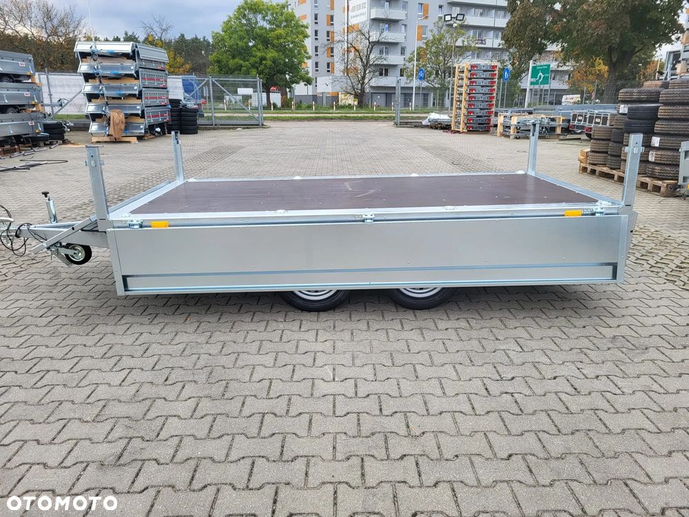 Neptun DOSTAWA! Przyczepa platforma wym. 302x151 SPAWANA! koła pod spodem N7-302 2 kps, wszystkie burty DEMONTOWALNE, lekka kat.B GN273 - 10