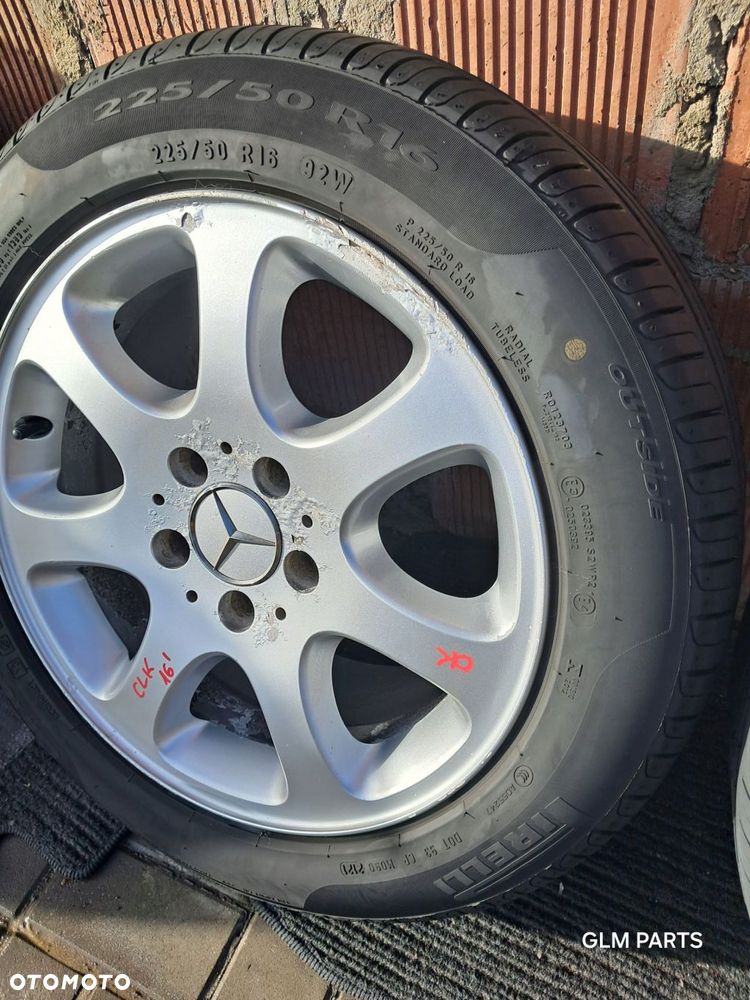 mercedes-benz clk w209 felgi aluminiowe 16" koła lato pirelli - 11