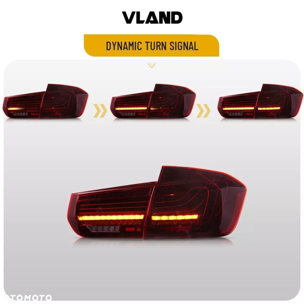 lampy tyl kpl vland led laser neon dynamiczne tuning bmw 3 f30 2011- 15-20 - 6