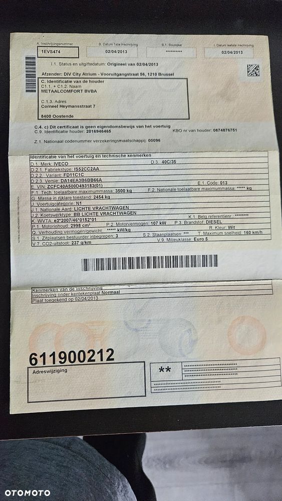 Iveco DAILY 40C15 35C L3H2 BLASZAK SREDNIAK HAK 3500 KG - 32