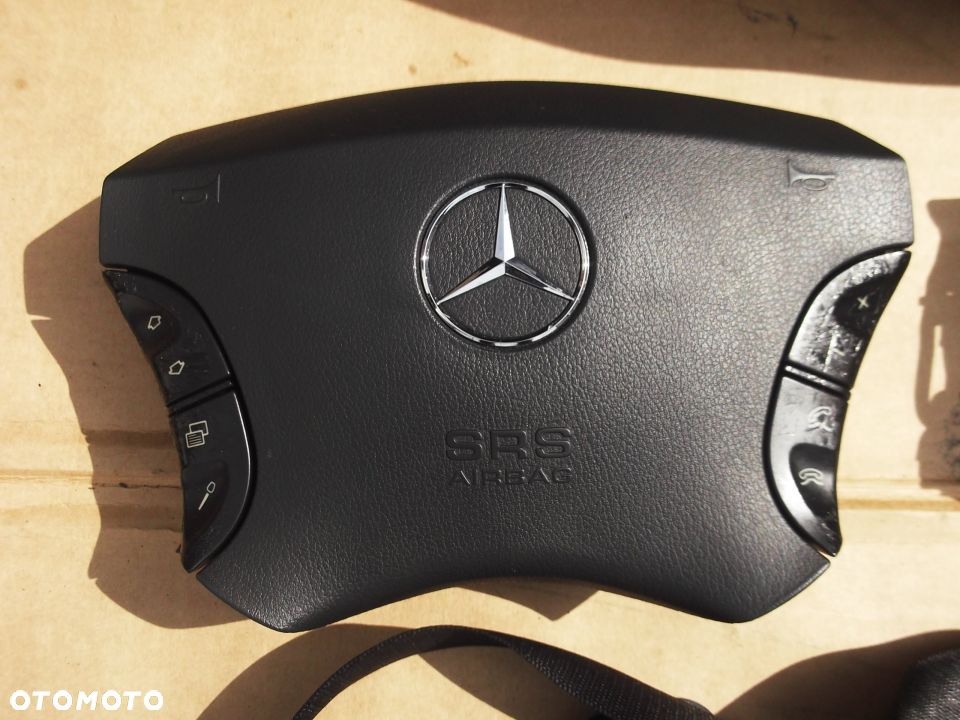 MERCEDES S-KLASA W220 KONSOLA DESKA PODUSZKI KOMPLET ORYGINAŁ EUROPA - 4