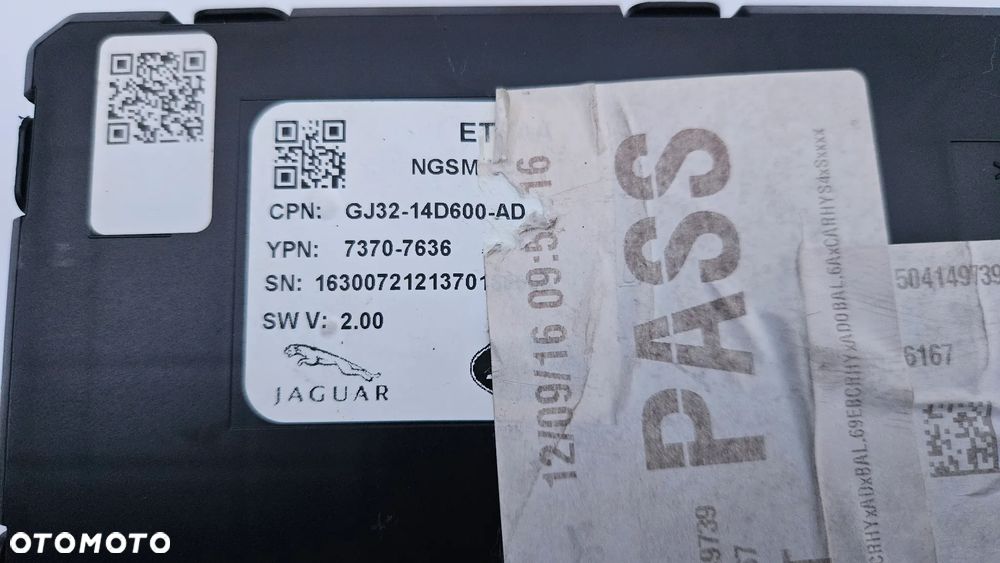 Jaguar XJ 351 LIFT 2015- Sterownik fotela lewego Moduł fotela przód lewy GJ32-14D600-AD - 3