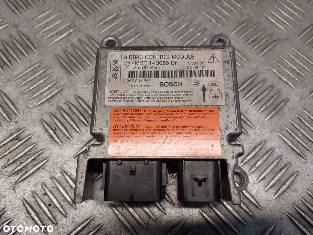 ZESTAW AIRBAG POSTRZAŁOWY FORD FOCUS MK2 KOKPIT KIEROWNICA PASY MANETKA - 6