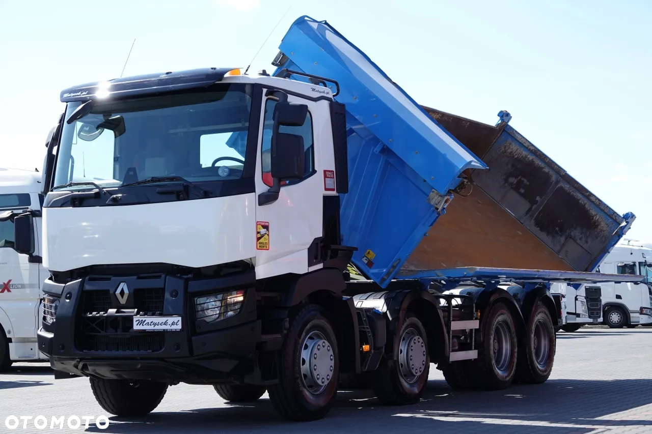 Renault C 460 / 8x4 / WYWROTKA + HYDROBURTA / BORDMATIC / MEILLER KIPPER / EURO 6 - 6