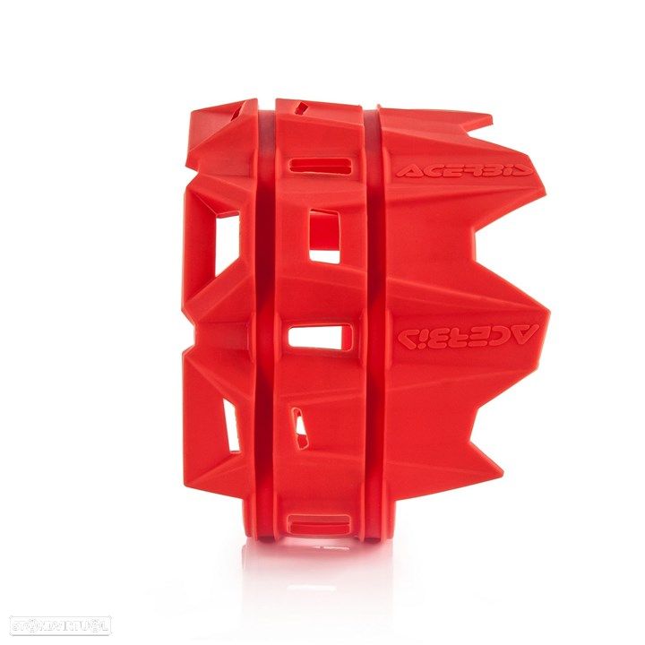 proteçao de ponteira de escape 4t acerbis vermelho - 1
