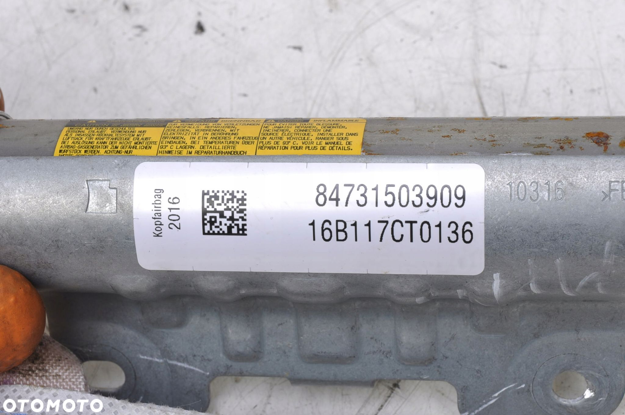 MINI F55 KURTYNA AIRBAG LEWA 7315039 - 2