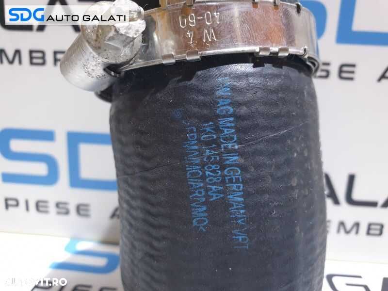 Furtun Conducta Tub Tubulatura Aer Radiator Intercooler Turbo Turbina Turbosuflanta Volkswagen Golf 6 2.0 TDI CFFA CFFB CLCA CFGB CBDA CBDB CFHB CFHC 2008 - 2014 Cod 1K0145828AA [D0352] - 2
