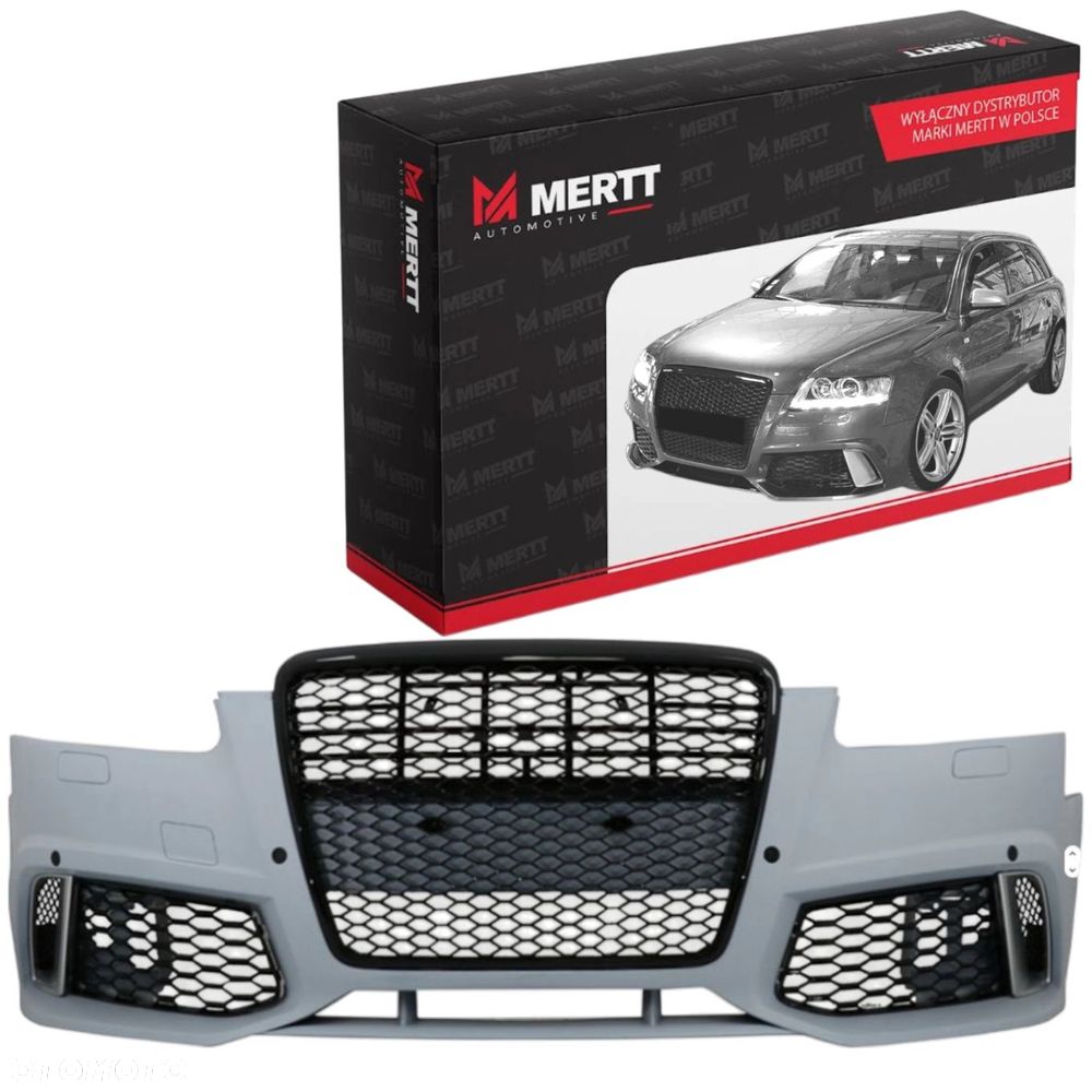 AUDI A6 C6 2004-2011 RS LOOK ZDERZAK KOMPLETNY PRZÓD GRILL ATRAPA ZAŚLEPKA - 1