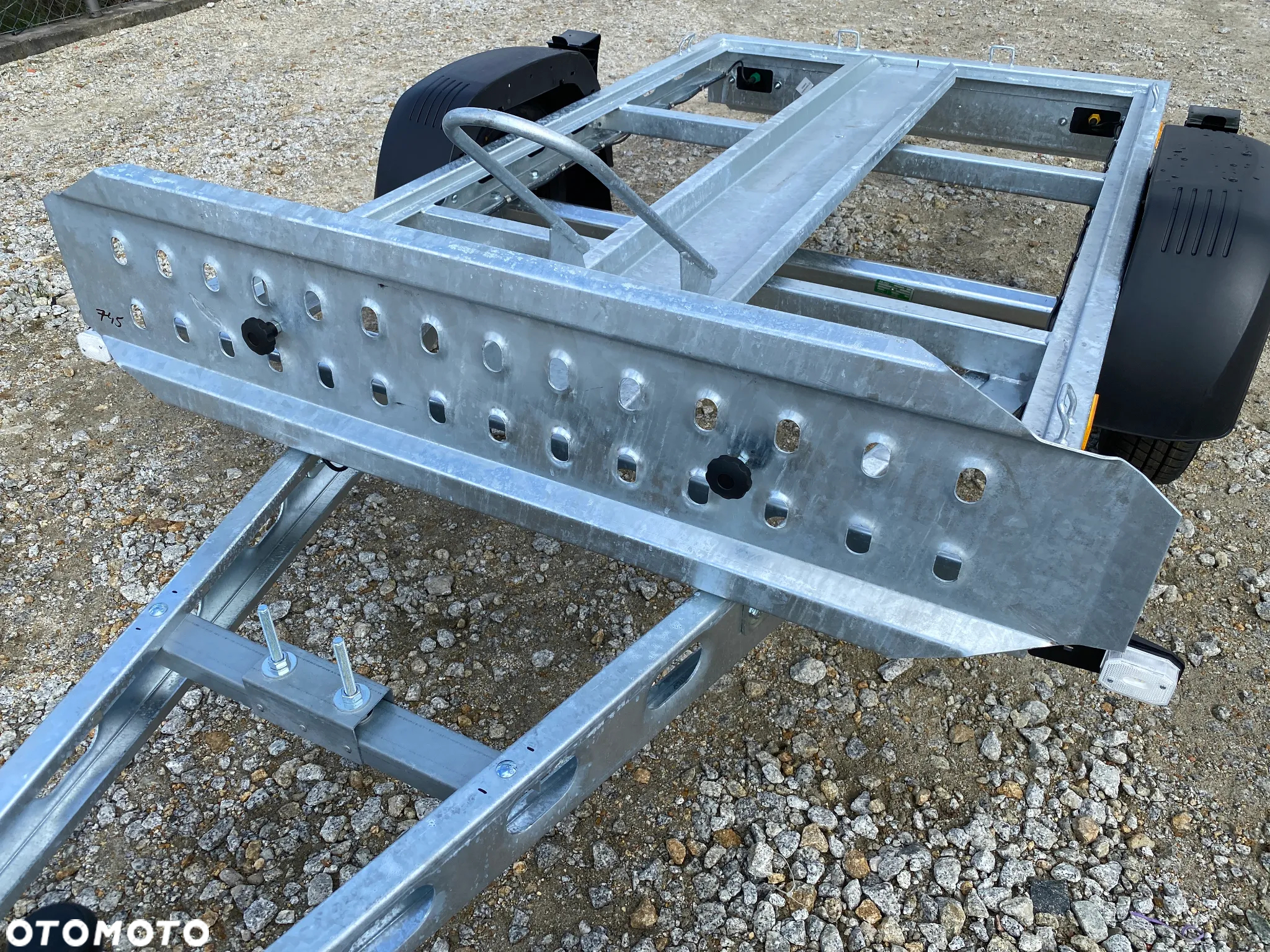 Wiola 220x130 cm MOTO N1 DO PRZEWOZU MOTOCYKLA PRZYCZEPA TYPU PREMIUM O PODWYŻSZONEJ WYTRZYMAŁOŚCI! MOCNA TŁOCZONA RAMA! | DOSTAWA | RATY | LEASING | - 12