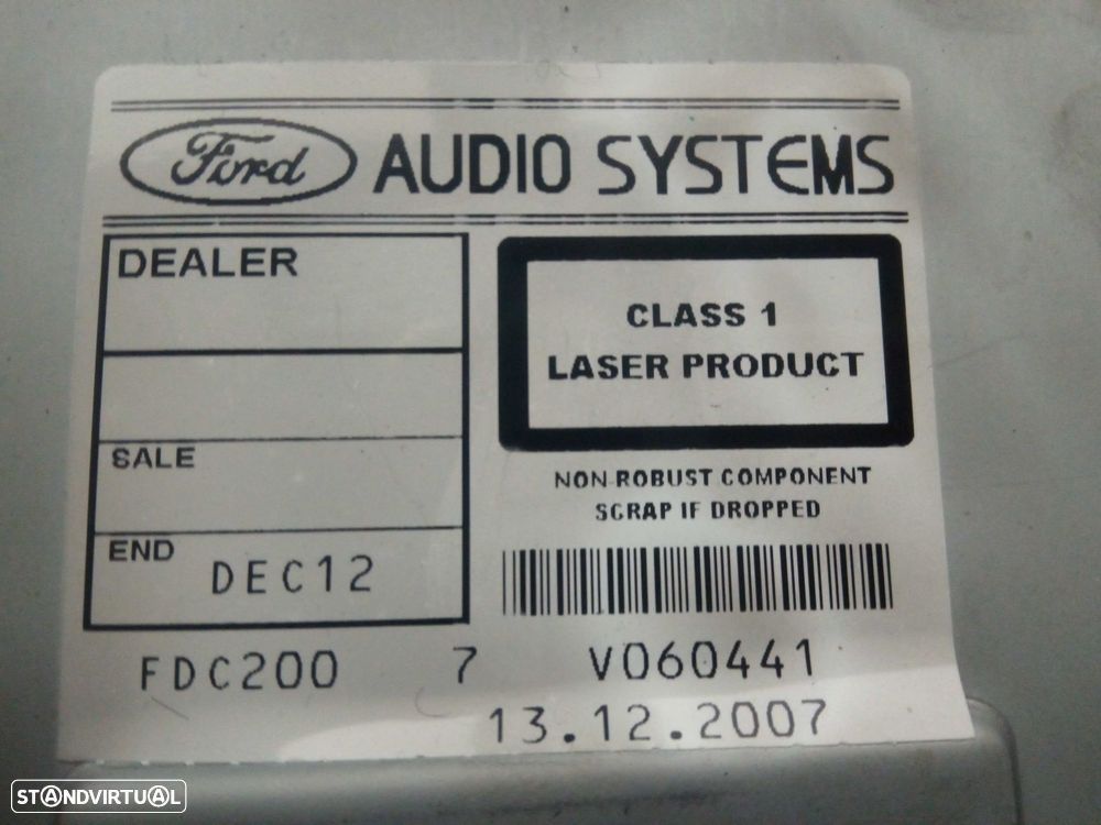 Auto Radio Ford Mondeo Iv Três Volumes (Ba7) - 3