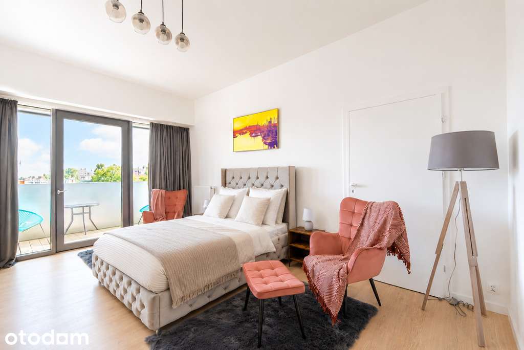 Apartament z loggią w prestiżowym budynku Hanza To