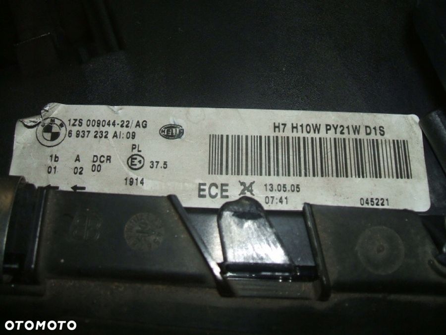 BMW 7 E65 E66 lift LAMPA PRAWA XENON BIXENON DYNAMIC SKRĘTNA 6937232 - 9