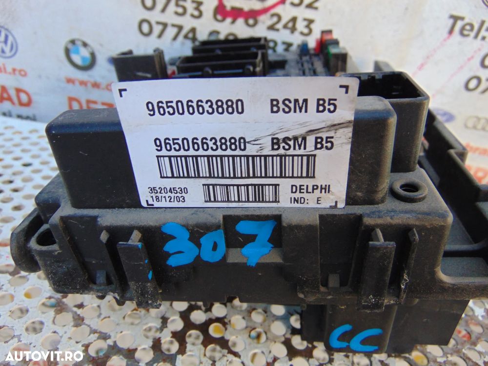 Panou sigurante BSM Peugeot 307 citroen cod 9650663880 - 2