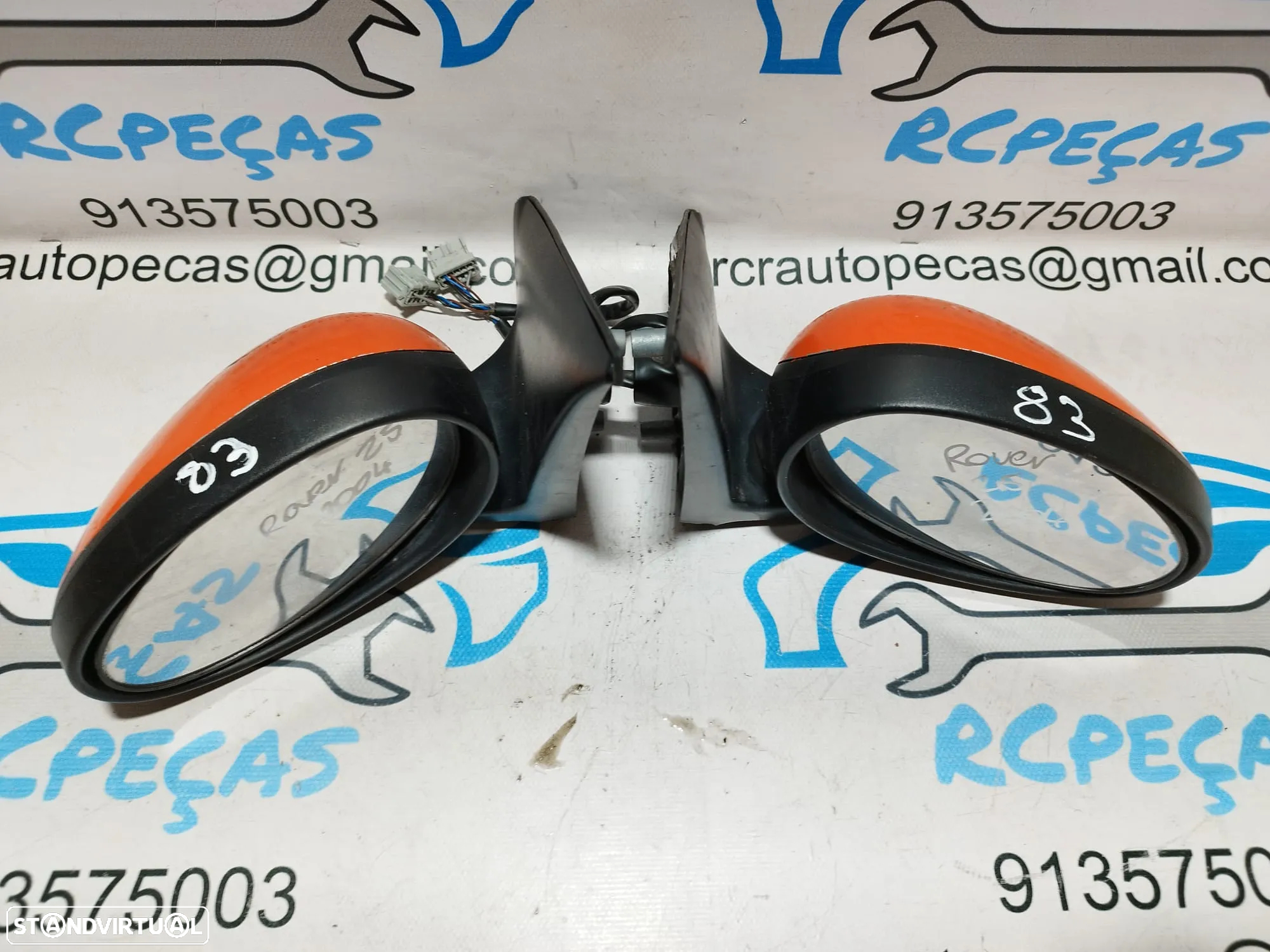 ESPELHO RETROVISOR ESQUERDO DIREITO ROVER 25 I 1 MK1 CRJ100210PMD CRJ100220PMD MG ZR ELETRICO AQUECIDO ESPELHOS RETROVISORES - 8