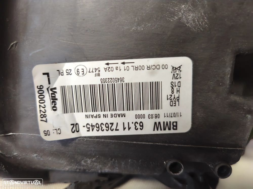 Farol esquerdo bi-xenon Led BMW serie 1 E87 E82 M1 - 5