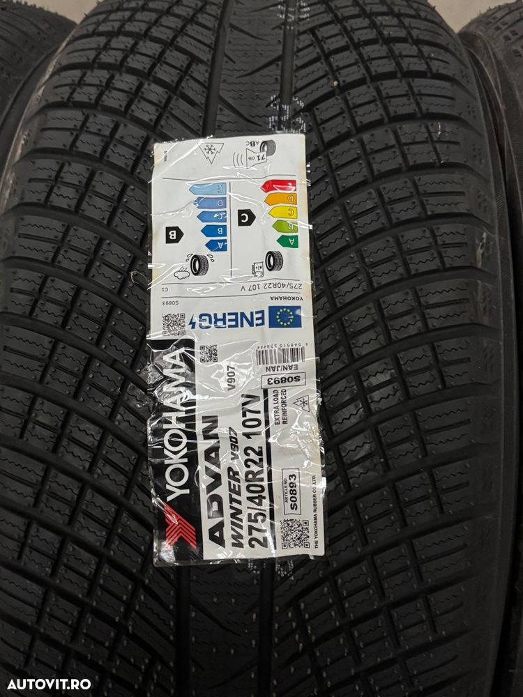Vând set anvelope 275/40/22-315/35/22 Yokohama de iarnă noi - 4