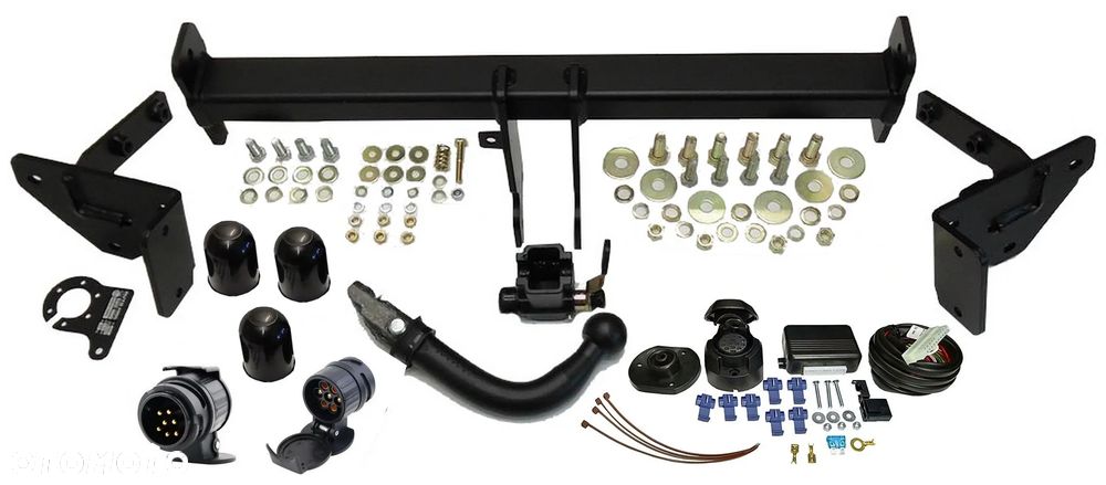 MARKOWY HAK HOLOWNICZY Z KULĄ WYPINANĄ HORYZONTALNIE +MODUŁ13PIN do JEEP RENEGADE 2014-22 - 3