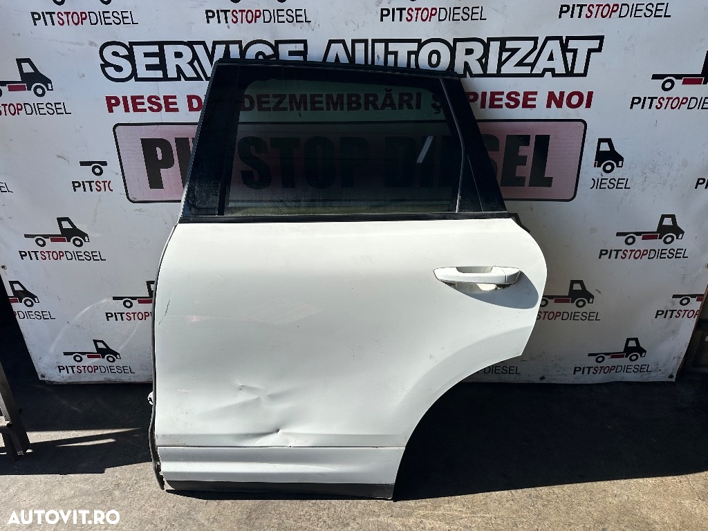 Usa stanga spate PORSCHE CAYENNE (92A) 958 alba 2010 2011 2012 2013 2014 2015 2016 cu defect - 2