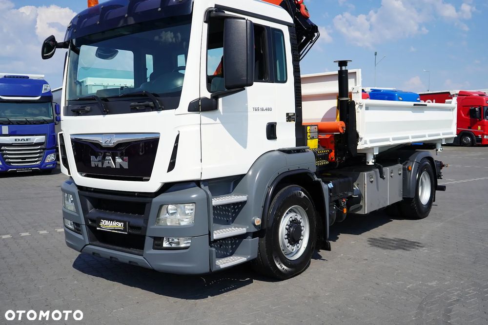 MAN TGS / 18.480 / E 6 / 4 X 4 / WYWROTKA + HDS / PALFINGER PK 20001 / PILOT - 36
