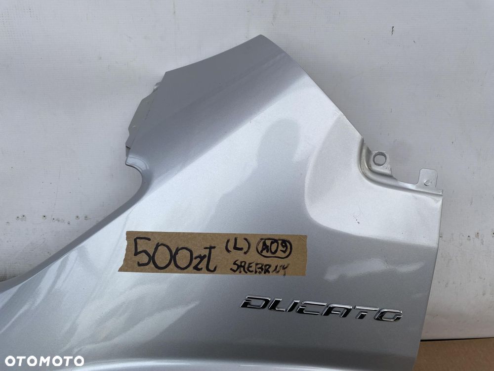 DUCATO BOXER JUMPER 14- BŁOTNIK PRZEDNI LEWY PRZÓD SREBRNY - 4