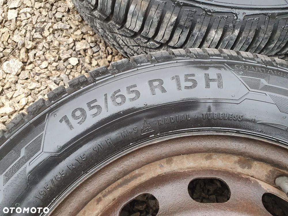 FORD 4X KOŁA FELGI R15 5x108 63,4mm OPONY 195/65/R15 7.5mm 2020r CAŁOROCZNE CAŁOSEZONOWE JAK NOWE 4x BARUM QUARTARIS 5 FOCUS FIESTA FUSION - 9