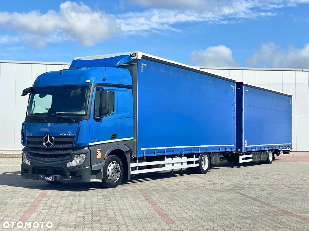 Mercedes-Benz ACTROS F 1836 / ZESTAW TANDEM 120 M3 / PRZEJAZDOWY / 7,75 M + 7,75 M / SALON PL - 2
