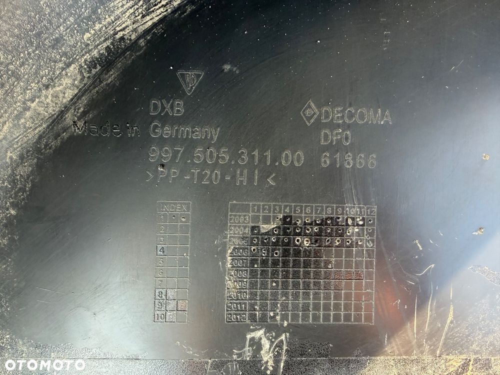 PORSCHE CARRERA 911 997 04-09 ZDERZAK PRZÓD PRZEDNI 99750531100 - 6