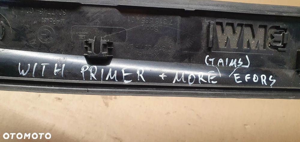 Nakładka listwa osłona progu lewy przód BMW X1 E84 8047745 7318565 - 7