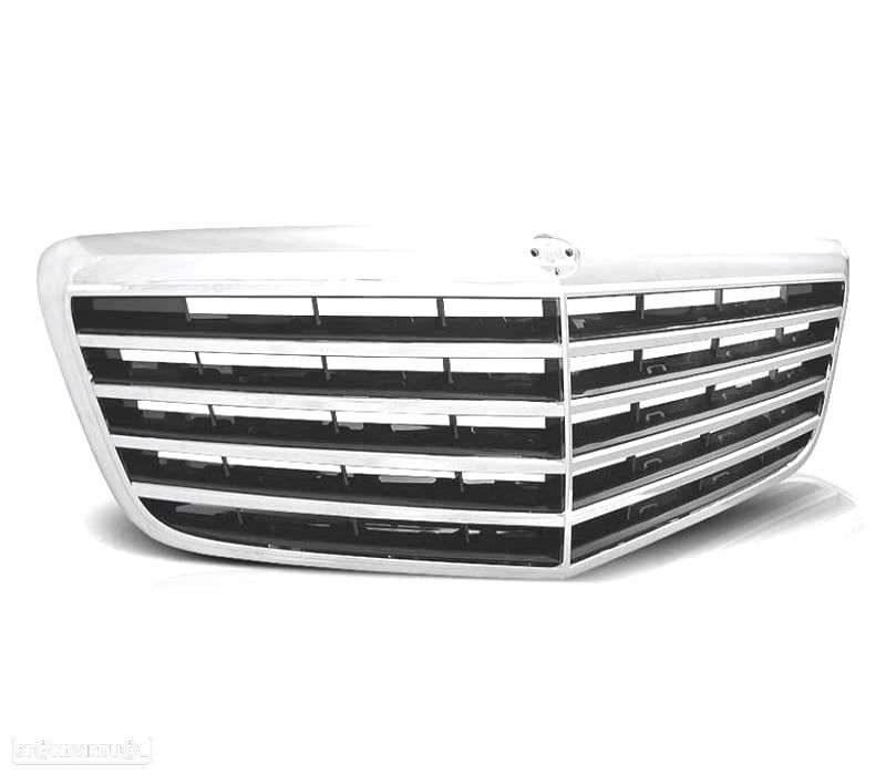 GRELHA FRONTAL MERCEDES CLASE E W211 07-09 PRETA CROMADA - 3