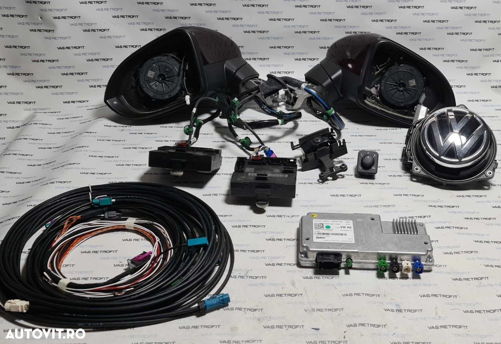 SET AreaView 360 Passat B8 3G Oglinzi Rabatabile Camera 360 Area View - 3