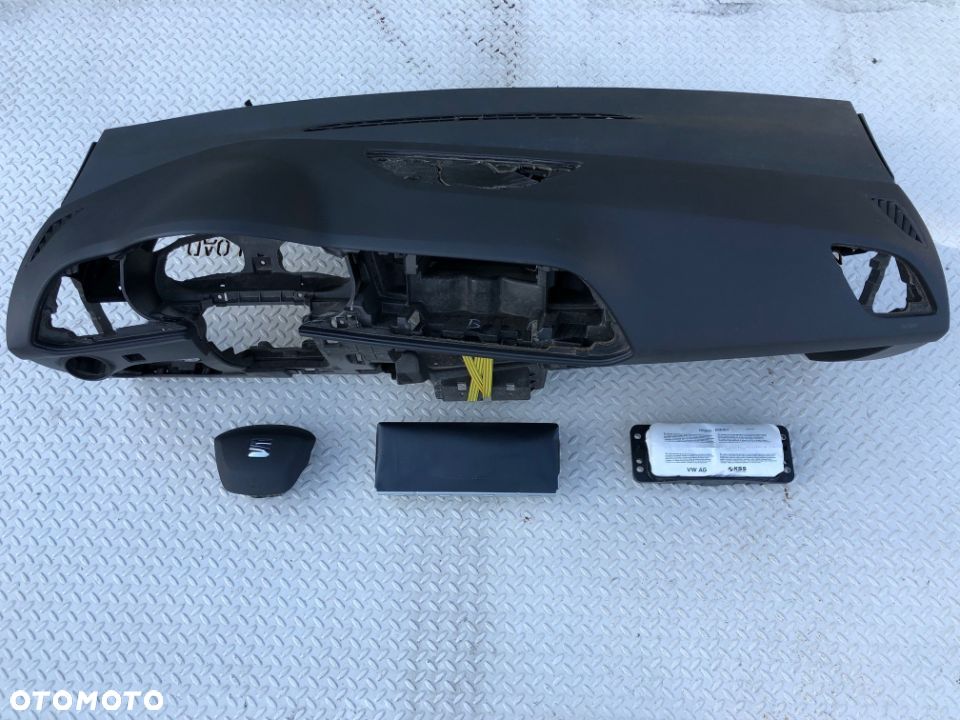SEAT LEON 3 III 5F DESKA KONSOLA KOKPIT PULPIT PÓŁKA PARAPET AIRBAG  Raz2  REGENERACJA WYMIANA - 3
