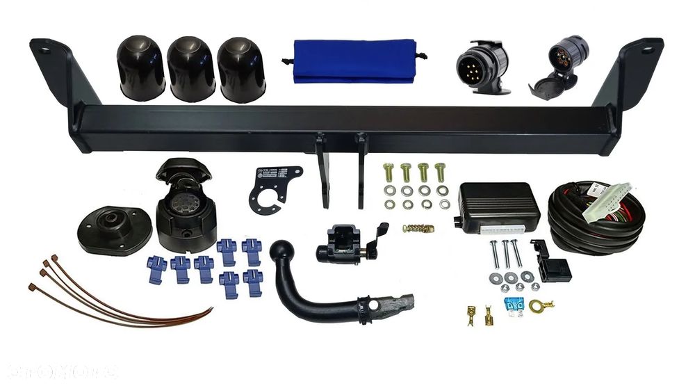 MARKOWY HAK HOLOWNICZY Z KULĄ WYPINANĄ POZIOMO ZA POMOCĄ DŹWIGNI +MODUŁEM13PIN/7P do BMW X1 F48 15+ - 3