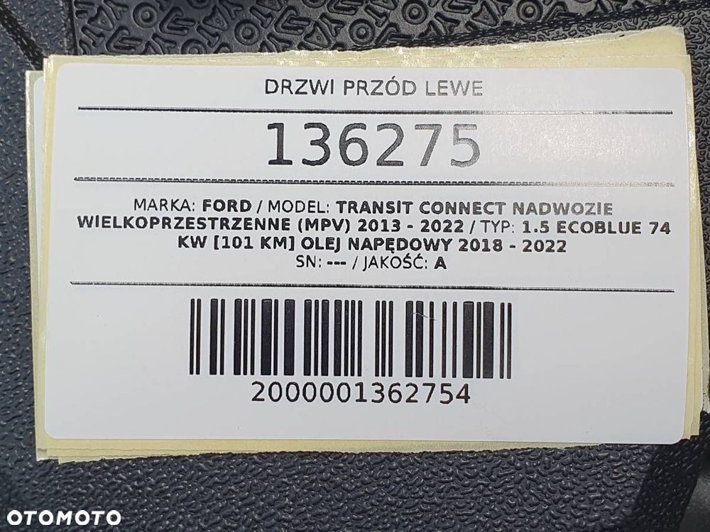 DRZWI PRZÓD LEWE FORD TRANSIT CONNECT MK2 II EUROPA - 11