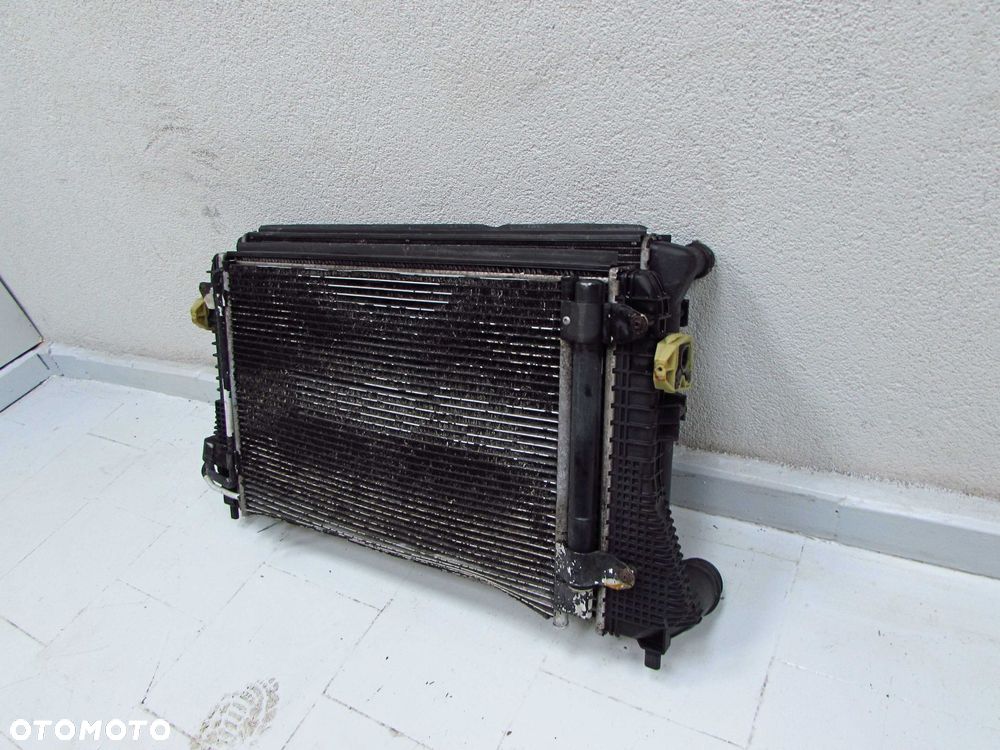 AUDI A3 8P 1.8 2.0 TFSI 03-10 CLODNICE WODY KLIMA INTERCOOLER WENTYLATOR 1K0121207BC 1K0121251DM - 2