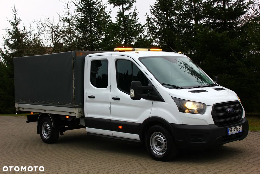 Ford TRANSIT BRYGADÓWKA 2.0 TDCI 130KM 7 OSÓB PAKA PLANDEKA OŚWIETLENIE ROBOCZE - 11