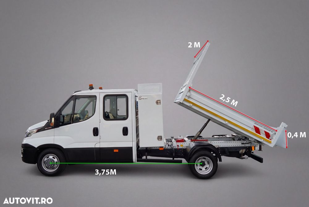 Iveco DAILY 35-180 / BASCULĂ DIN ALUMINIU / CU 6 LOCURI / DOUĂ / MANUALĂ / IMPORTATĂ - 3