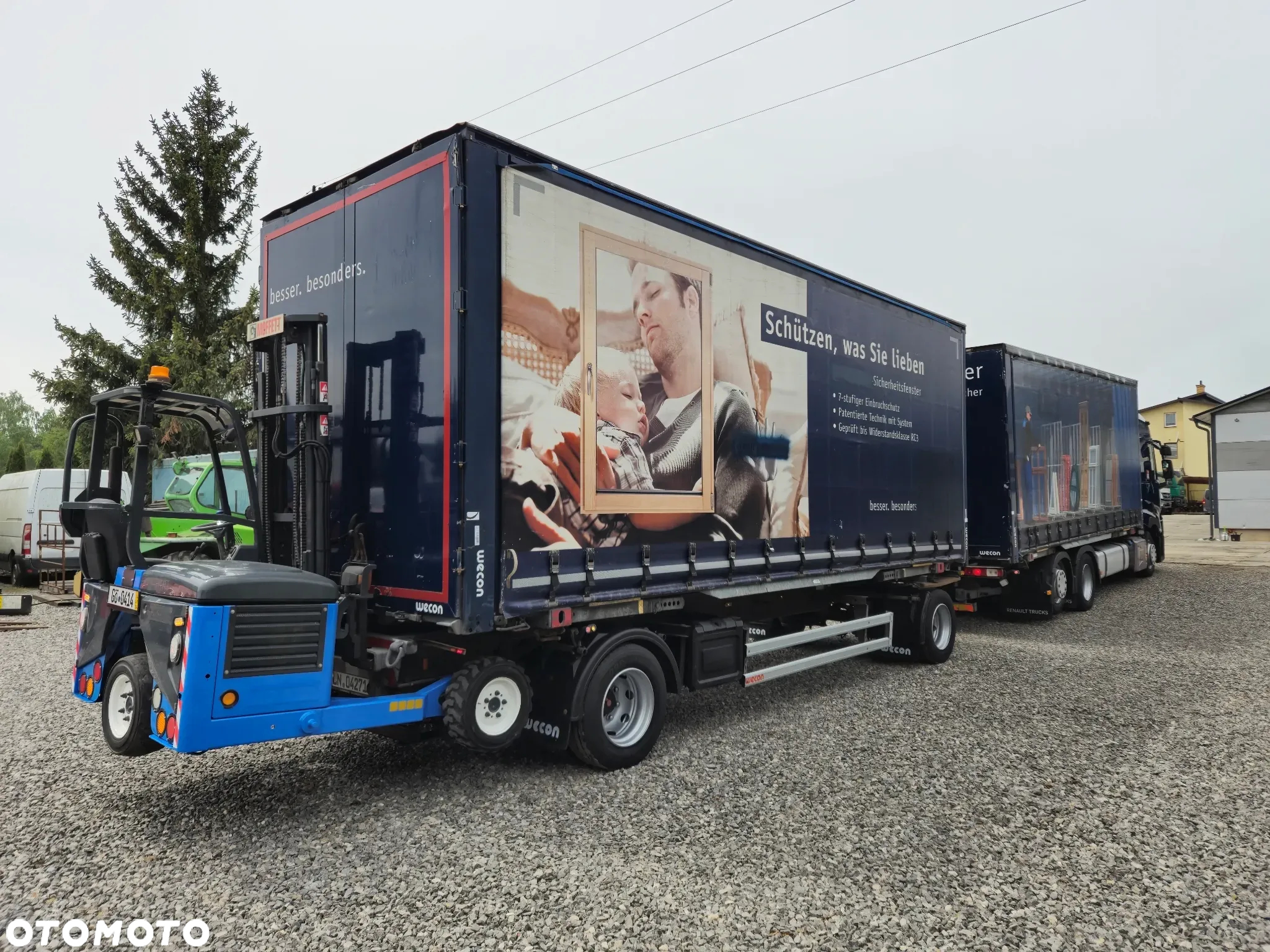 Renault Gama T 430 440 6x2 MEGA BDF + Przyczepa Firanka Plandeka Euro 6 - 3
