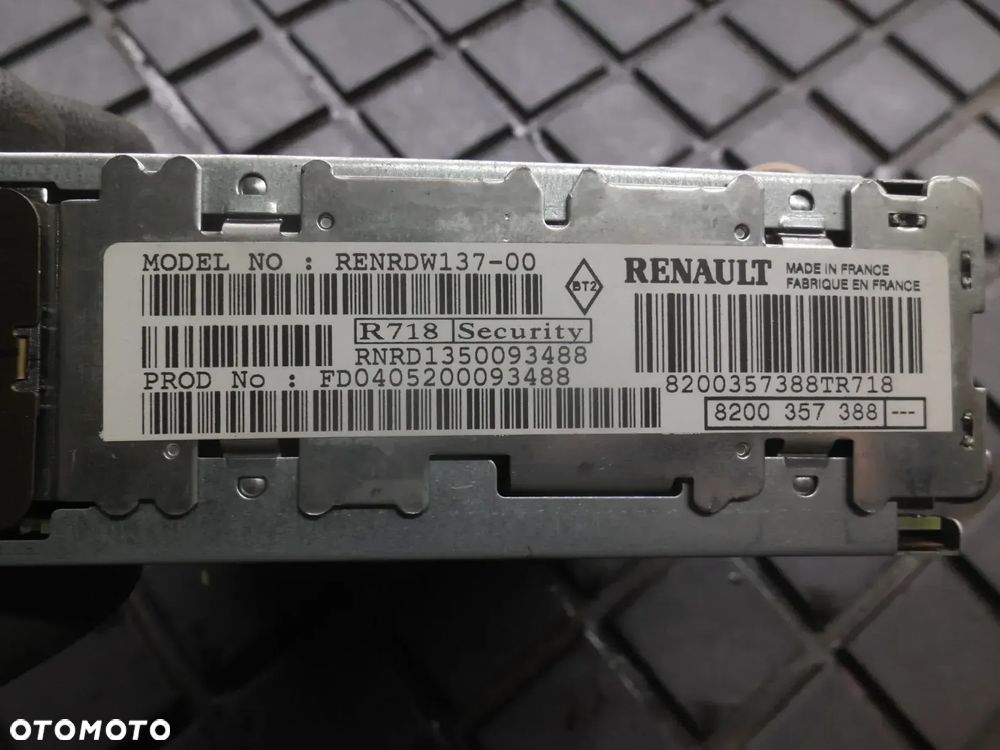 RADIO CD RENAULT SCENIC II MEGANE 2 TUNER LIST 8200357388 RENAULT MODUS - 3