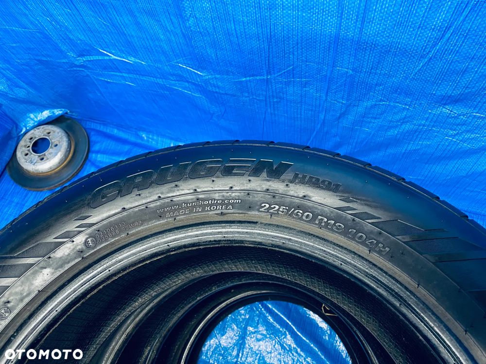 OPONA 18 OPONY LETNIE LATO KOMPLET OPON 4SZT KUMHO CRUGEN HP91  225/60R18 104H BIEŻNIK 5,3mm ROCZNIK 2022 - 8