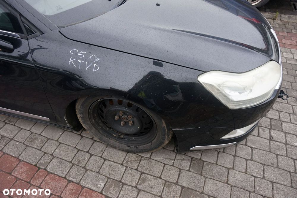 MASKA ZDERZAK BŁOTNIKI LAMPY C5 III X7 KTVD XENON SPRYSKI EU CITROEN 2008-2017 CZARNY PRZÓD KOMPLETNY - 19