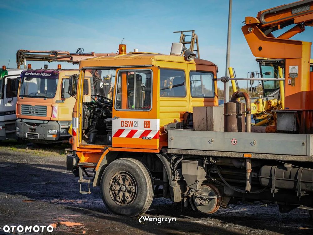 MAN MAN 14.170F Podnośnik koszowy - pojazd dwudrogowy do obsługi sieci trakcyjnej - 6