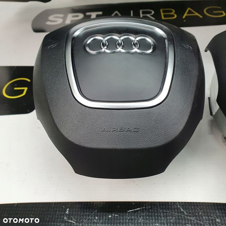 AUDI Q7 DESKA ROZDZIELCZA KONSOLA KOKPIT PULPIT PODUSZKI AIRBAG AIR BAG PASY KIT SET - 7