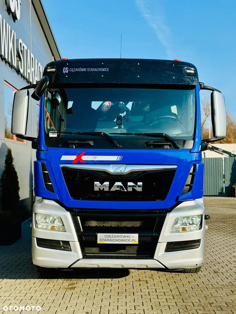 MAN TGS 26.360 // E6 // Klimatyzacja / 6x2 // platforma laweta 7,2m z HDS HMF 1420 // dzwig żuraw kran crane skrzynia uniwersalny - 19
