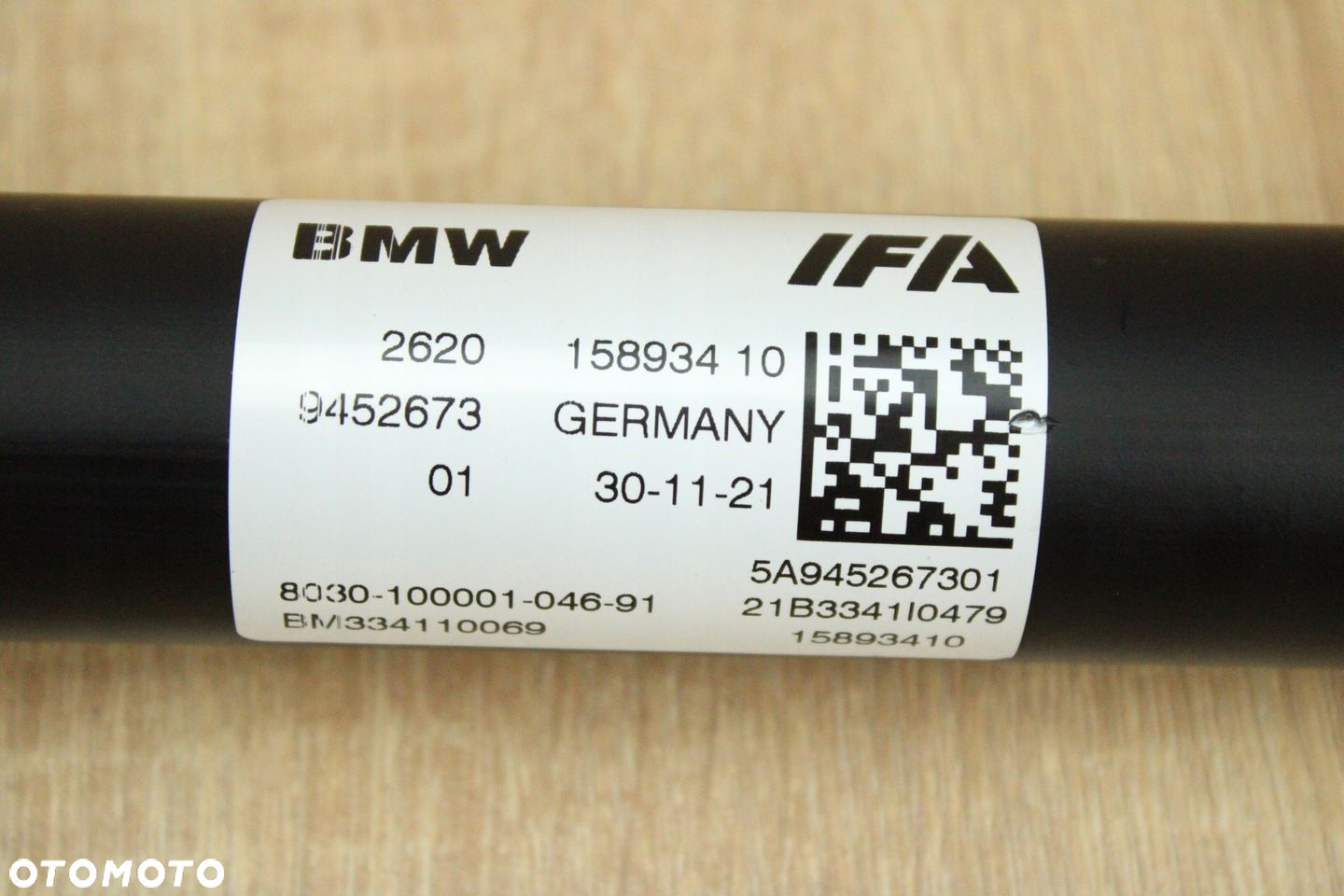 ORYGINALNY WAŁ NAPĘDOWY PRZEDNI BMW 2.0D XDRIVE G30 G31 9452673 34km - 5