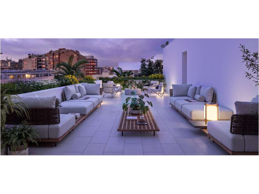 T4 com 2 terraços, último andar - Grande imagem: 2/31