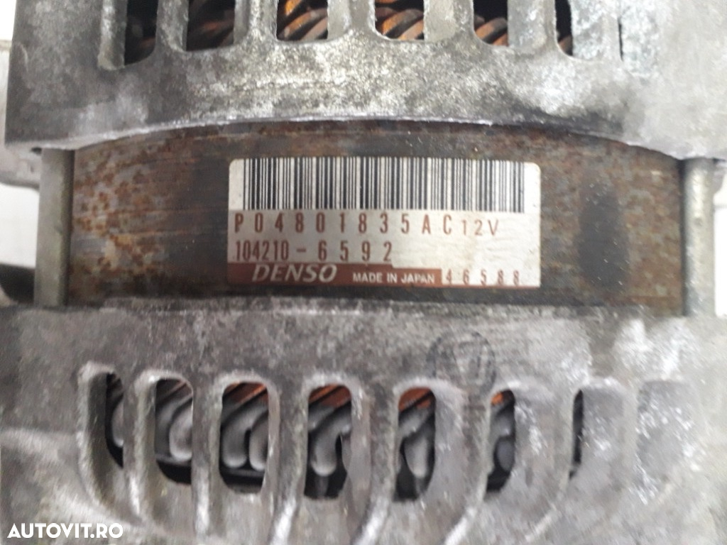 Alternator Jeep Grand Cherokee 3.0 D TN 104210-6592 P04801835AC / 2011 2012 2013 2014 2015 2016 - 3
